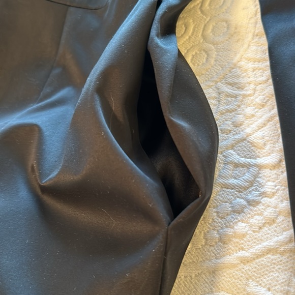 Black shiny dressy jacket. White House Black Market Size 6. Barely worn. - Picture 7 of 11